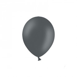 100 petits ballons gris foncé 12 cm