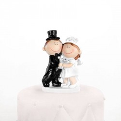 Figurine de mariage pas cher couple heureux