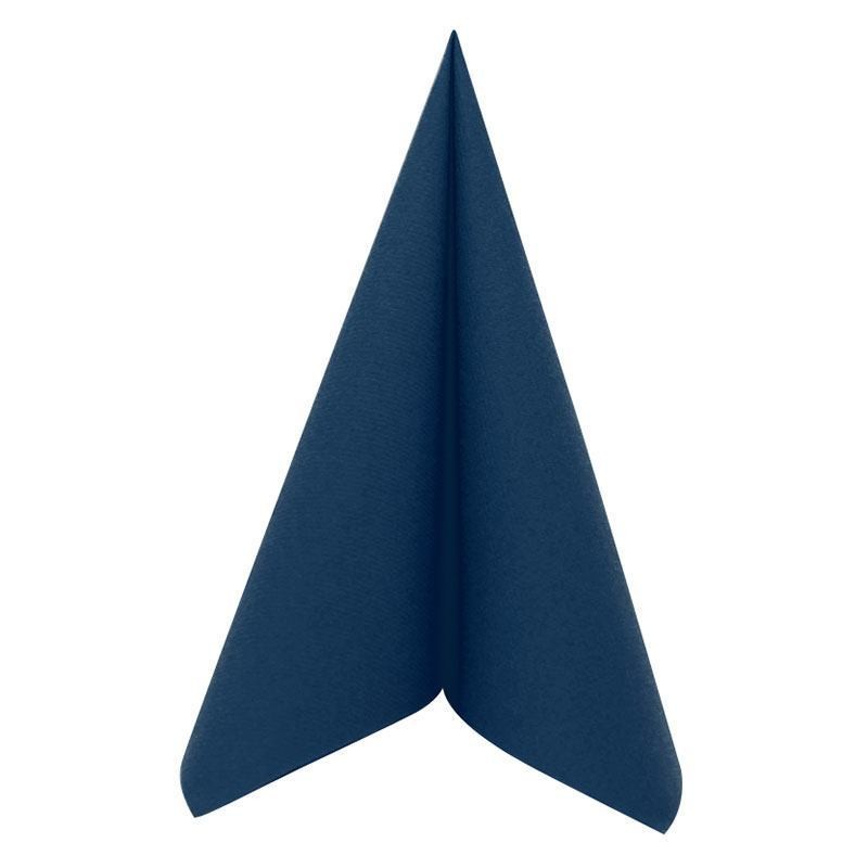 Serviette étoile métallisée Bleu Marine et Argent — Dragées Anahita.