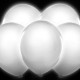 5 Ballons à led blanc