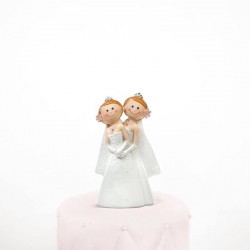 Figurine mariage lesbien humoristique