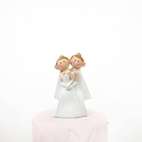 Figurine mariage lesbien humoristique