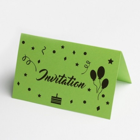 invitation Joyeux Anniversaire sélection vert