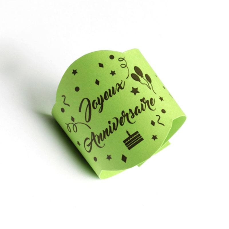 Confettis Joyeux anniversaire vert - Vegaooparty