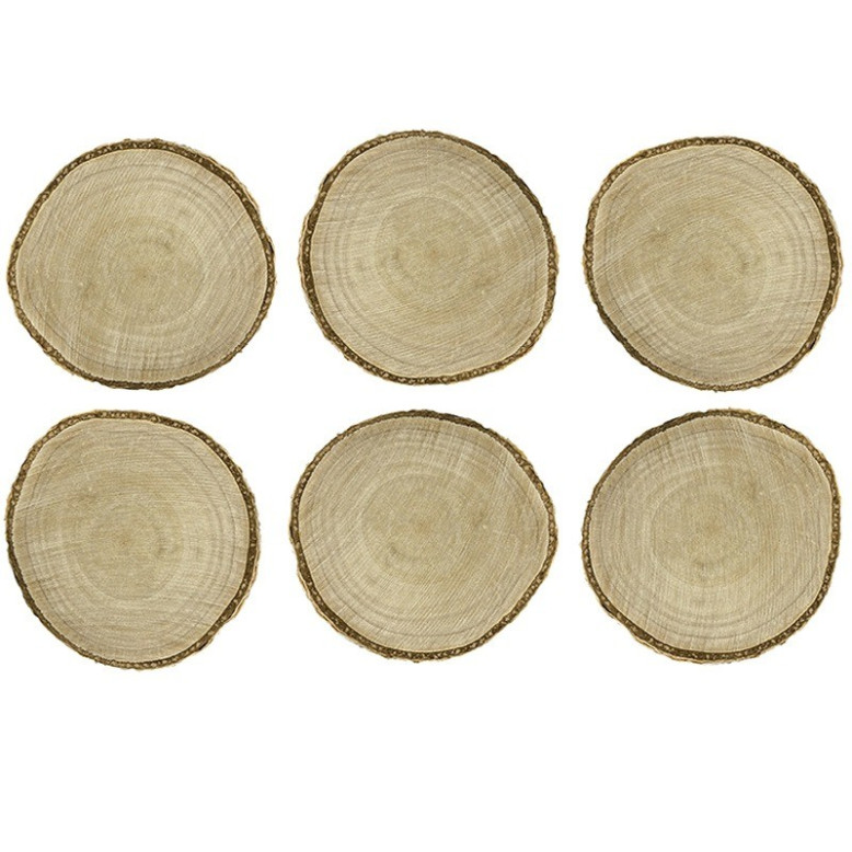 Marque place en bois naturel Marque place en bois naturel