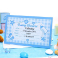 Carte d'invitation Baby Shower Bleu