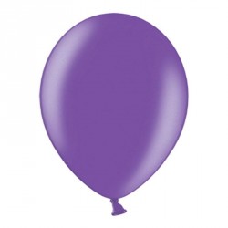 10 ballons 27 cm métallisés violet