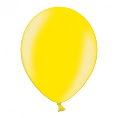 10 ballons métalisés jaune