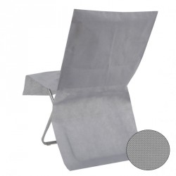 10 Housses de chaise grise jetable