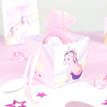 10 Boites à dragées Licorne Rose