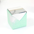10 Cubes à dragées Argenté miroir