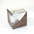 10 Cubes à dragées Argenté miroir