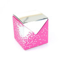 10 Cubes à dragées Argenté miroir