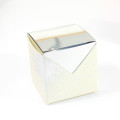 10 Cubes à dragées Argenté miroir