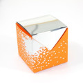 10 Cubes à dragées Argenté miroir