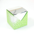 10 Cubes à dragées Argenté miroir