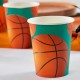 10 Gobelets Basketball en carton originaux