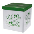 Urne "La vie est belle" pour reccueillir vos voeux de bonheur Urne "La vie est belle" pour reccueillir vos voeux de bonheur