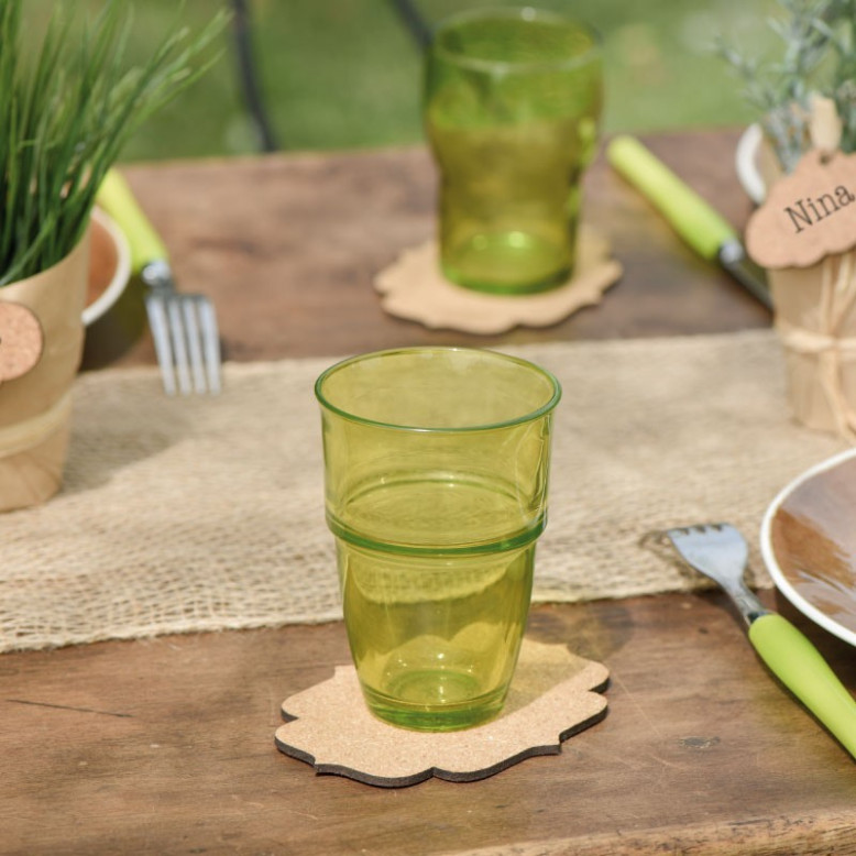 4 sous verre liège viticole "Grand Cru" pour aller avec tous types de verres 4 sous verre liège viticole "Grand Cru" pour aller avec tous types de verres