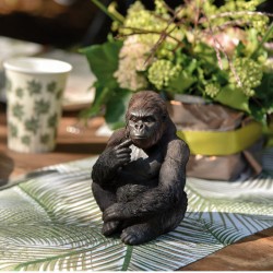 Maman Gorille en céramique. Elément idéal pour tenir le chemin de table associé