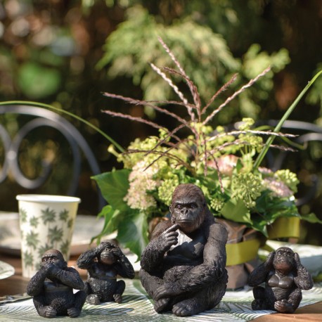 Maman Gorille en céramique. Peut accompagner ses "petits" pour plus d'originalité