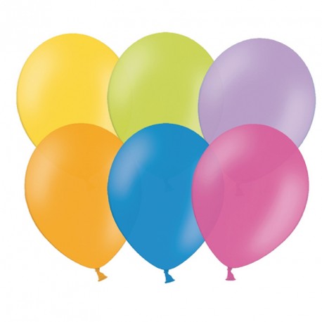 100 Ballons Multicolores 27 cm pour les événements colorés et festifs.