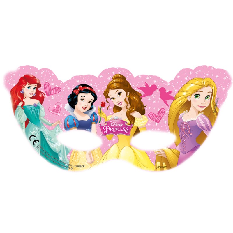 6 masques Princesses Disney