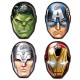 6 Masques Avengers, dont les 4 héros principaux du film. Finition et impression impeccables.