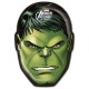 6 Masques Avengers, dont les 4 héros principaux du film. Dans la peau verte de Hulk.