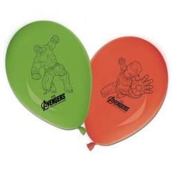 8 Ballons Avengers aux couleurs assorties. Résistants et très décoratifs, aux imprimés soignés.