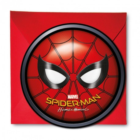 6 Cartes D Invitation Spiderman Pour Fete D Anniversaire Dragees Anahita
