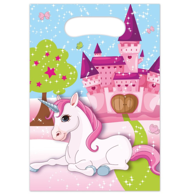 6 Sacs cadeaux Licorne pour ranger les cadeaux de remerciement réservés aux petites invitées. 6 Sacs cadeaux Licorne pour ranger les cadeaux de remerciement réservés aux petites invitées.