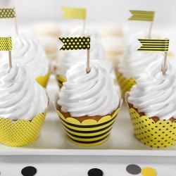 6 Cupcakes Abeille pour présenter de façon originale vos petits gâteaux.