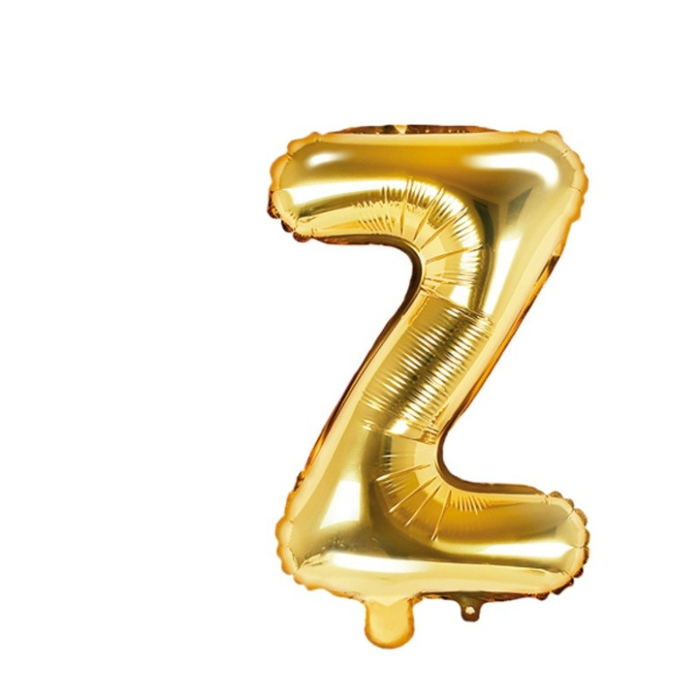 Ballon Lettre Z Or 35cm Ballon Lettre Z Or 35cm