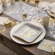 10 Assiettes Anniversaire 18 ans blanc et or pour créer un ornement de table de fête ultra-tendance et chic.