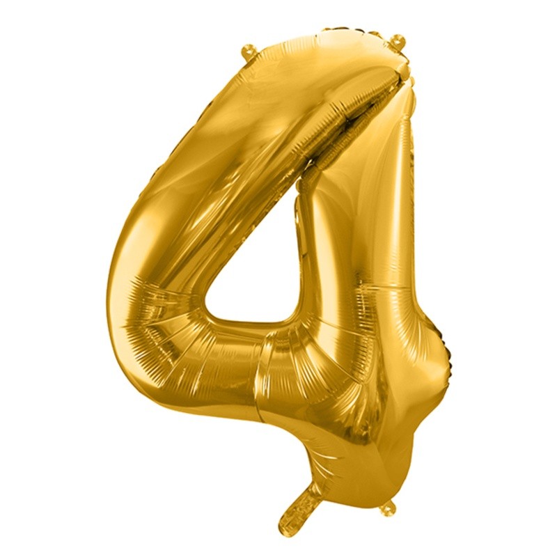 Ballon Lettre L métal doré 35cm - Dragées Anahita