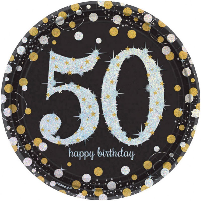Gobelets Or pour décoration d'anniversaire 50 ans - Dragées Anahita.