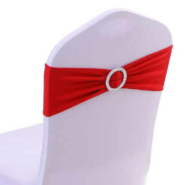 Noeud de chaise rouge en Lycra avec Boucle