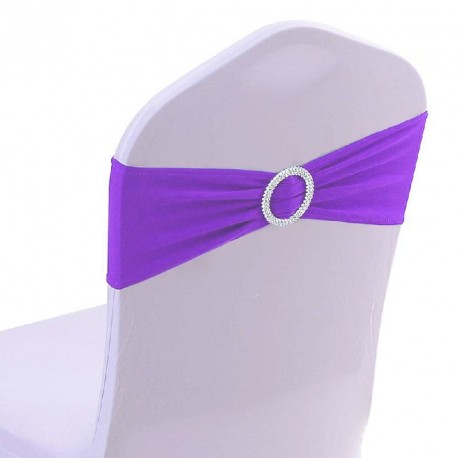 Noeud de chaise violet en Lycra avec Boucle