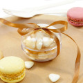 Macaron à dragées transparent