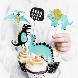5 pics dinosaures pour cup cake et gâteaux