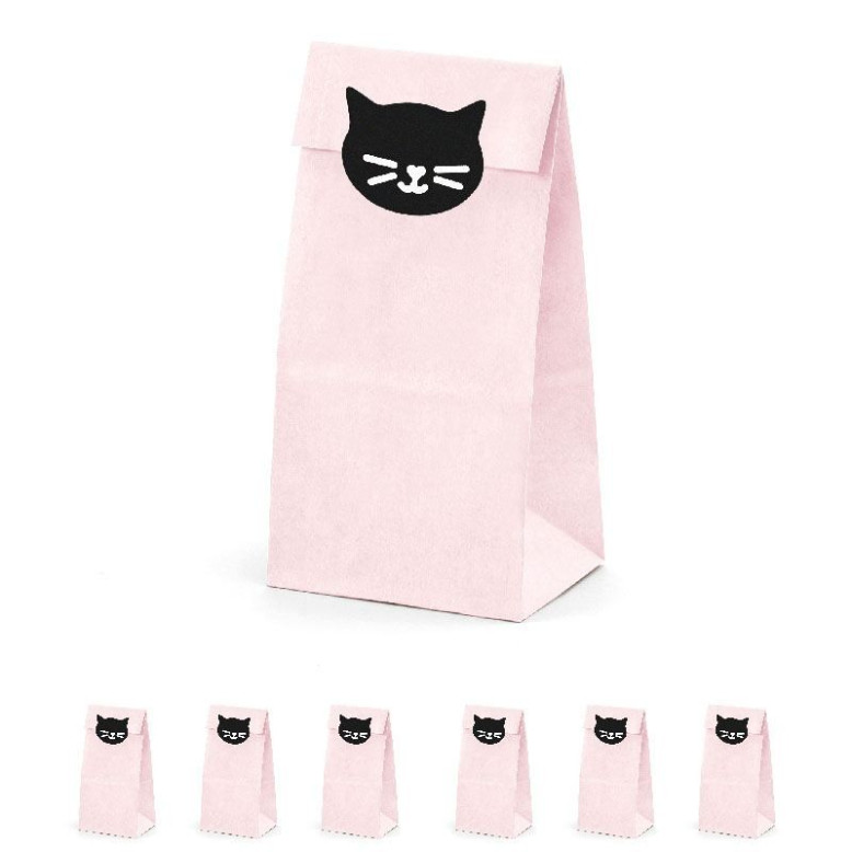 6 Pochettes à Offir Thème Chat