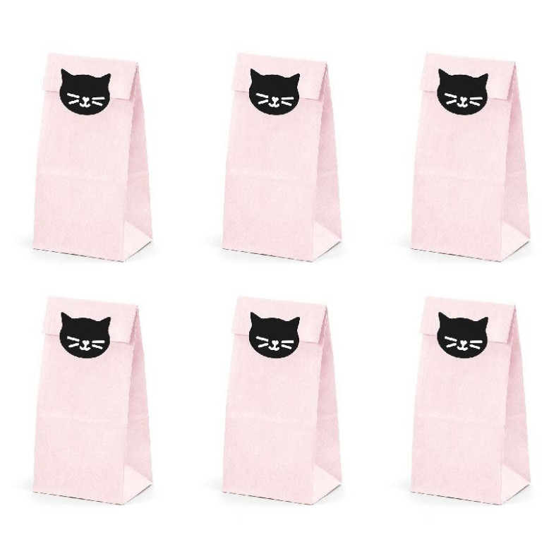 6 Pochettes à Offir Thème Chat