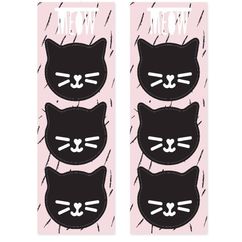 6 Pochettes à Offir Thème Chat