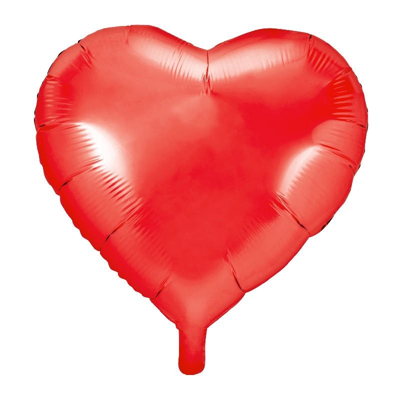 Ballon coeur Rouge Aluminium 45cm - Dragées Anahita