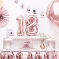 Ballon Chiffre 8 métal Rose Gold 35cm