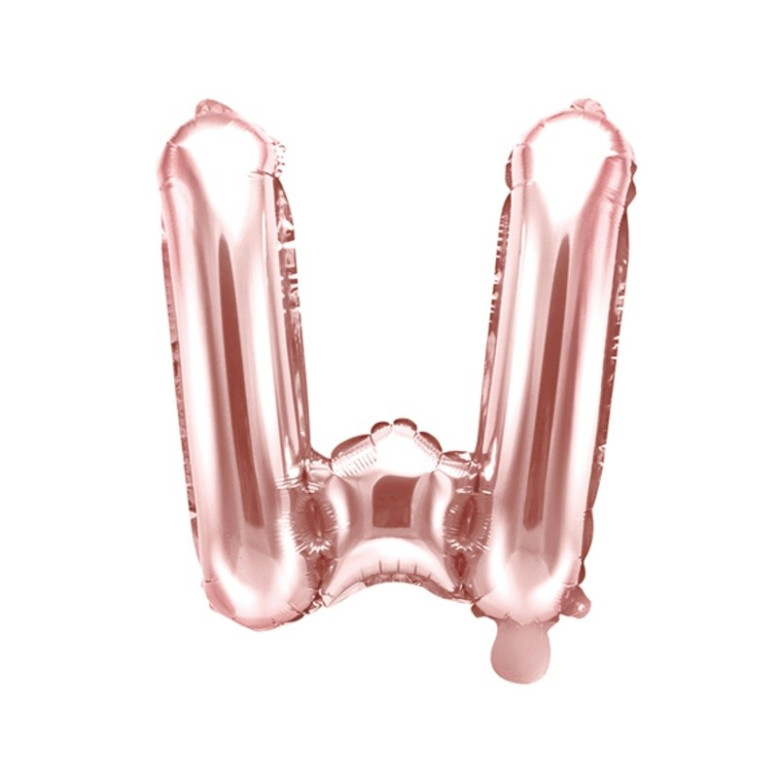 Ballon Lettre W Rose Gold 35cm Ballon Lettre W Rose Gold 35cm
