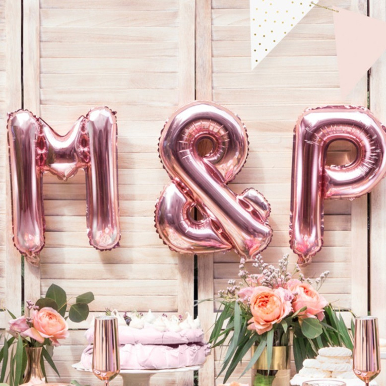 Ballon Lettre M Rose Gold 35cm Ballon Lettre M Rose Gold 35cm