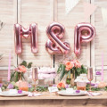 Ballon Lettre M Rose Gold 35cm