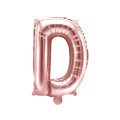 Ballon Lettre D Rose Gold 35cm Ballon Lettre D Rose Gold 35cm